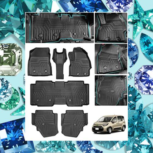 Cartist トヨタ 新型 シエンタ mxp系 フロアマット 立体カーマット 7人乗り 3Dフロアマット 立体構造 セカンドマット 防水マット TOYOTA