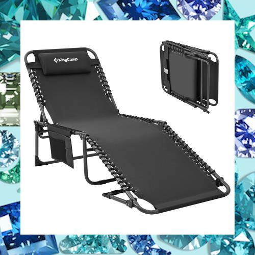 KingCamp サマーベッド 折りたたみ キャンプコット 3way 簡易ベッド アウトドア 5段階調節 寝心地良い オックスフォード ビーチチェア 昼の通販は