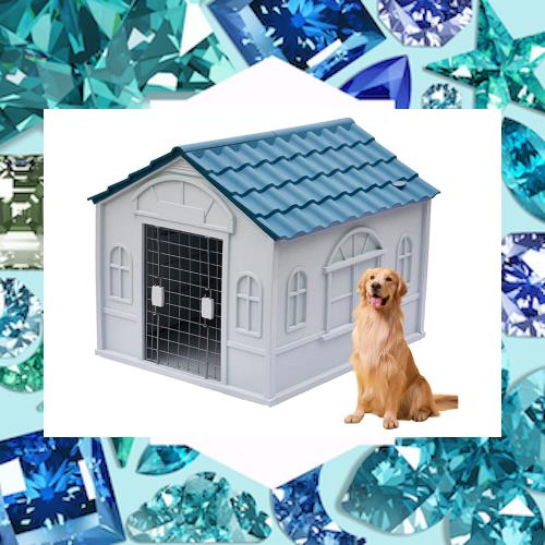 HPYWTJY 犬小屋 大型犬 プラスチック 犬小屋 屋外用 中型犬 断熱 犬小屋 屋外用 小型犬 犬小屋 室内 屋外 (S-青)