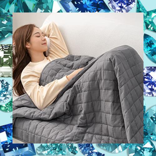 AngQi ウェイトブランケット 加重ブランケット 重力ブランケット 掛け布団 シングル 加重 重い 毛布 シングル 150×210cm 5kg グレー