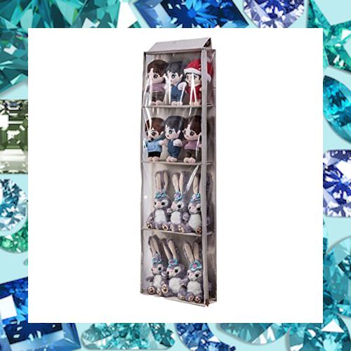 Petmoon ぬいぐるみ収納 ぬいぐるみウォールポケット ディスプレイ コレクションケース 収納ケース 収納ボックス コレクション 見せる収