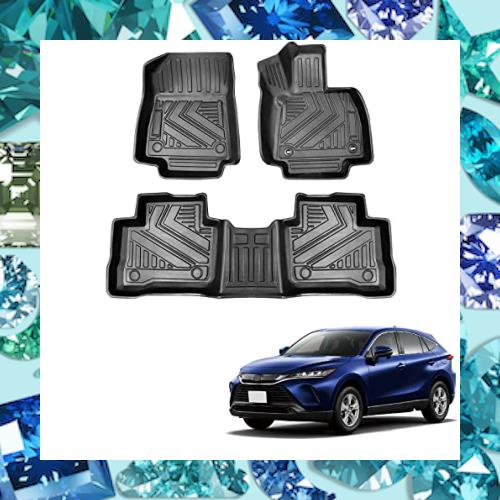 トヨタ 新型 ハリアー 80系 3Dフロアマット 立体フロアマット HARRIER 80 カーマット TPE素材 防水仕様 耐汚れ 耐磨耗性 滑り防止 ハリア