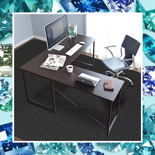 デスクごとチェアマット ゲーミングチェアマット ダイニングマット 床保護マット SALLOUS Y字柄 超大判 特大サイズ180×300cm PVC 抗菌