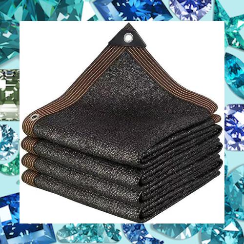 遮光ネット、日よけ シェード 抗紫外線ネット95% 防塵 高密度ポリエチレン 18ピン 厚みを増す密度を上げる 寿命は類似品の1.5倍 (5*15M, の通販は