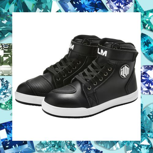 [ILM] バイク シューズ メンズ エンジニアシューズ 防水 オートバイ保護 アウトドア ライディングブーツ 滑り止め 耐磨耗 通気 春秋冬の通販は