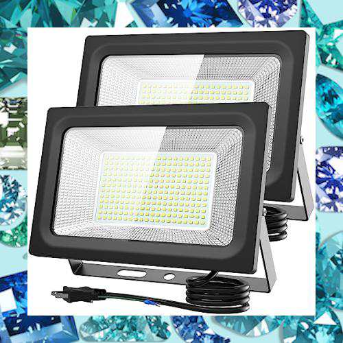 【超爆光 2個セット】KIWEN led投光器 150W 2000w相当 20000LM 投光器ledライト 屋外 IP66 防水 豪雨対応 薄型 作業灯 led 100V対応 アーの通販は