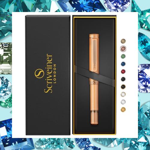 Scriveiner ブラス EDC 高級水性ボール ペン、見事な重厚感のあるポケットペン、手磨きつや消し銅仕上げ、Schmidt社製ドイツペン先変換、の通販は 9,012円