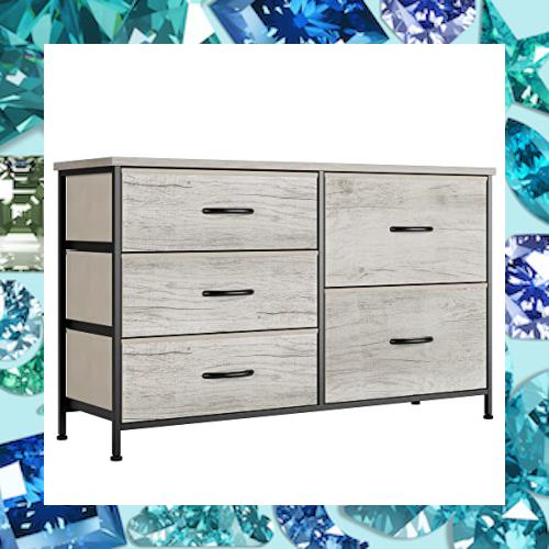 Nicehill チェスト タンス 収納チェスト オーガナイザー 収納ケース 衣類・キッズ・ベイビー用ワイドチェスト 衣類収納 木製天板 組立簡の通販は