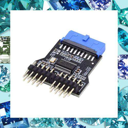 19/20ピンusb 3.0メス9ピンusb 2.0男性マザーボードヘッダ