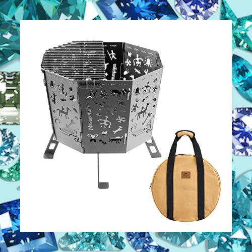 Naturehike公式ショップ 焚き火台 キャンプ 折りたたみ式 五徳付き 灰