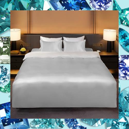 Utukky シルク掛け布団カバー シルク布団カバー 170×210cm 100%天然シルク 掛けふとんカバー 寝具カバー 洗える 夏用 冷感 肌に優しい