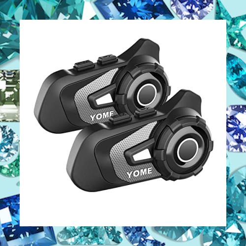 YOME バイクインカム【最大10人同時通話 連続使用40時間】S2 Plus