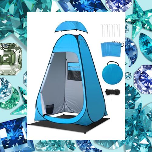 innhom 着替えテント プライベート 透けない 防水 防災 1門3窓 120x120x190cm UVカット コンパクト 着替え用 ワンタッチテント 簡易トイの通販は