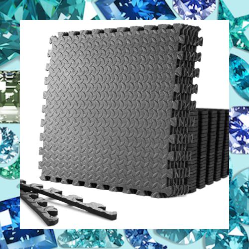 innhom トレーニング ジョイントマット 大判 24枚 60cm エクササイズマット ジムマット 防音 衝撃吸収 床保護 マット ホームジム EVA製 1の通販は