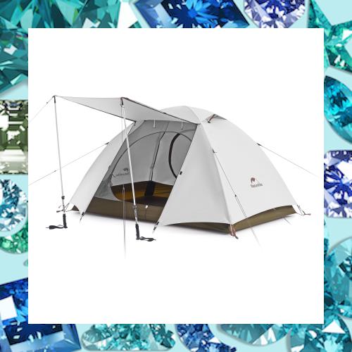 Naturehike公式ショップ テント 2人用 軽量 自立式 前室付き ダブルウォール アウトドア 防風 収納袋付き コンパクト 3シーズン 防災用