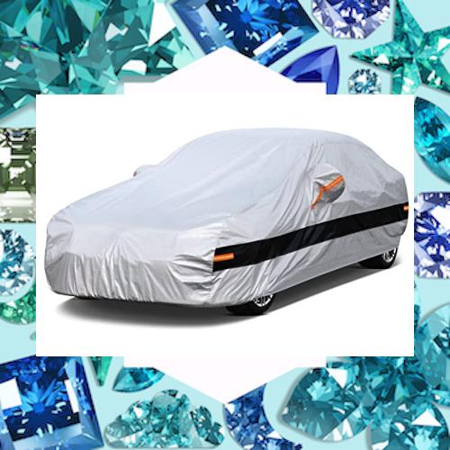 Holthly 10層セダン100%防水しーとカバー、車カバー裏起毛防水通気性防雪防塵防輻射紫外線屋外ボディカバー、アウディＡ４/Ａ5、BMW ３シ