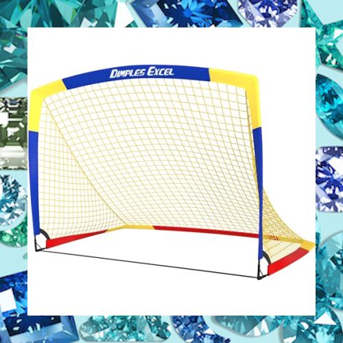 サッカーゴール 折りたたみ サッカー練習 ポータブルサッカーゴール 室内 屋外兼用 152*110*110cm (赤/黄色/青色（混色）)