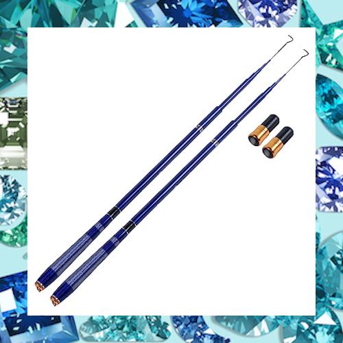 Goture コンパクト延べ竿 渓流竿ロッド 万能竿 釣り竿 高強度 河川 堤防 湖畔 渓流 ロッド 釣り竿 3.6m 2本セット ブルー