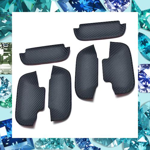 KICARYAJP ドアノブアンダーカバー アトレーワゴン S700V S710V ハイゼットカーゴ S700V S710V 6P カーボン ドアノブ周りの保護に 車用室の通販は