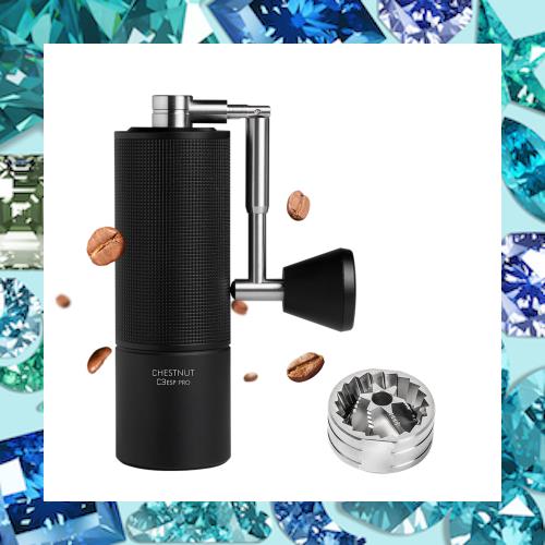 タイムモアTIMEMOREコーヒーミル 手動CNCステンレス錐形バリコーヒーミル、容量20 g、内部調整可能設置、逆さまにするためのフレンチ | TIMEMORE C3 ESPコーヒーミル 手動 タイムモア