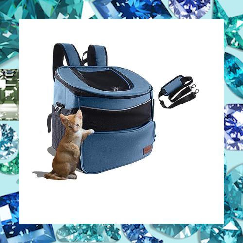 Holywish 猫 キャリー ペットキャリーバッグ 犬 リュック 猫 リュック 犬キャリーバッグ 猫キャリーバッグ ポケット付 折り畳み式 散歩/の通販は