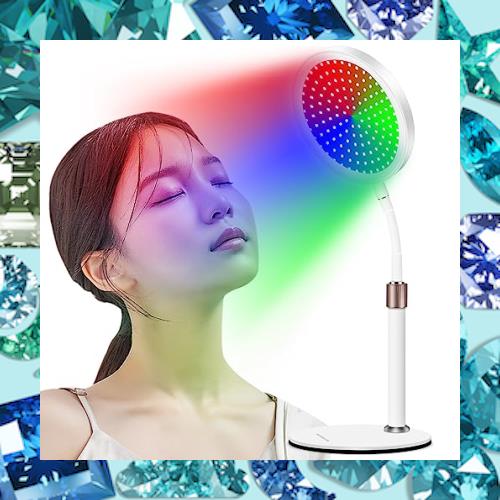 Creatrek 7色LEDスタンド 赤色LEDライト 顔、首、手用 家庭用