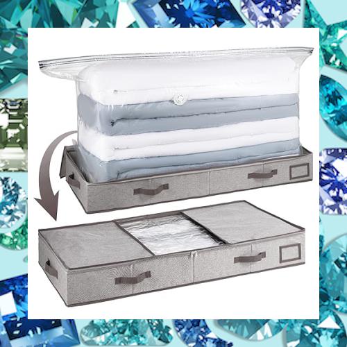 圧縮袋 布団 圧縮ボックス 衣類圧縮袋 ベッド下収納 収納ボックス 大容量 羽毛布団収納袋 布団収納 衣類 ふとん 折りたたみ式 一体型 ぬ