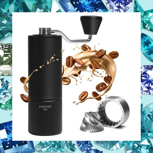 タイムモア TIMEMOREコーヒーミル 手動ステンレスコーン手動研磨機バリ内部調整可能設定 Chestnut C 2 S容量20 g旅行、キャンプ、ホーム