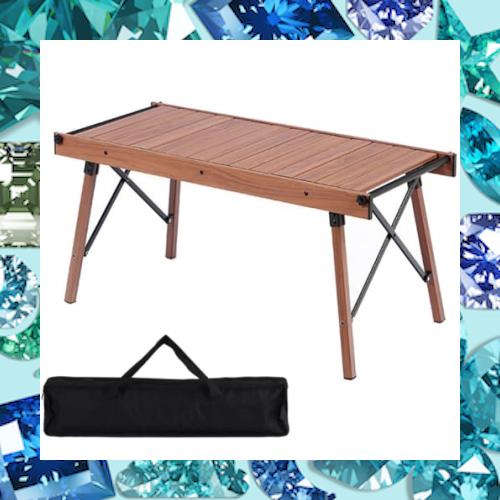 Solotour IGTテーブルアウトドア テーブル 折り畳み アルミ 簡単設立 キャンプ 軽量 吊り下げ用サイドバー 頑丈 30？荷重 収納 便利 バー