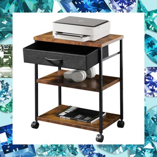 Maihail サイドテーブル ワゴン キャスター付き パソコンラック デスク下 収納 pcラック サイドデスク 板は調節可能 袖机 PC本体収納 幅4の通販は 6,242円