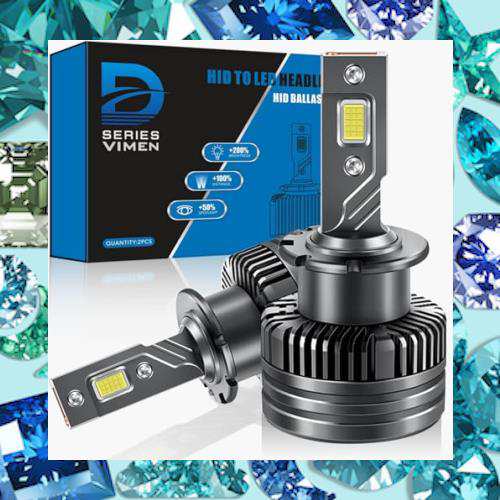 VIMEN D2S LED ヘッドライト 爆光 6500k ホワイト 車検対応 35W 12000lm 純正HIDを簡単LED化 12V車対応 D2S LEDバルブ 純正交換用 Dシリ