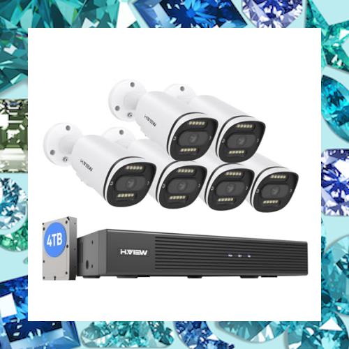 H.View 防犯カメラ 4K 800万画素 フルカラー　HV-800G2A5 H.VIEW 800万画素 フルカラーカメラセットH.View 防犯カメラ 4K 800万