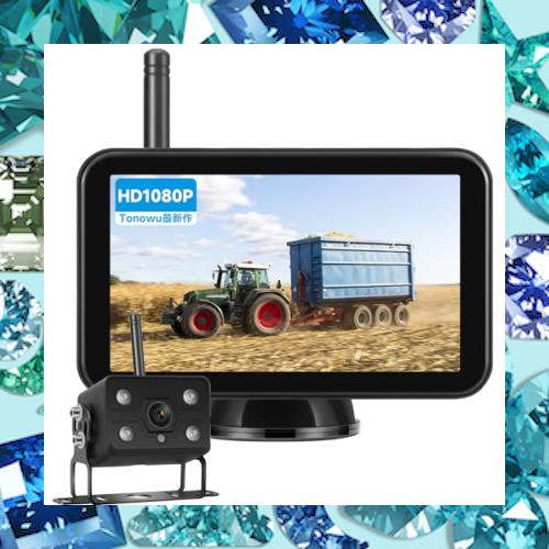 Tonowu 録画機能付き 5インチIPSモニター付きAHDワイヤレスバックカメラ 24vバックカメラモニターセット バックモニター24v リアカメラ 4の通販は 13,333円