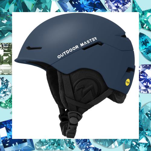 OUTDOORMASTER スキー ヘルメット MIPS スノーボード ヘルメット バイザー付き スノーヘルメット 通気スイッチ 全方位調整アジャスター