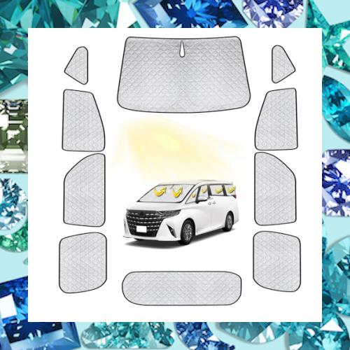 トヨタ アルファード 40系 日がさ フルセット ALPHARD 40系 車中泊 車用 日がさ うたた寝 マルチサンシェード 遮光影法師 断熱