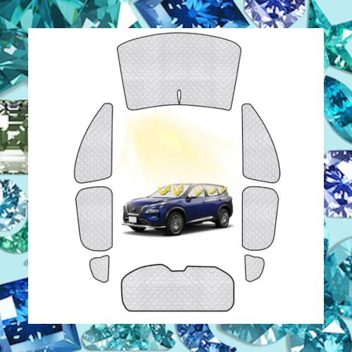 車中泊 仮眠 車用 サンシェード 日産 エクストレイル T33 サンシェード フルセット エクストレイル T33 車中泊 仮眠 マルチサンシェード の通販は