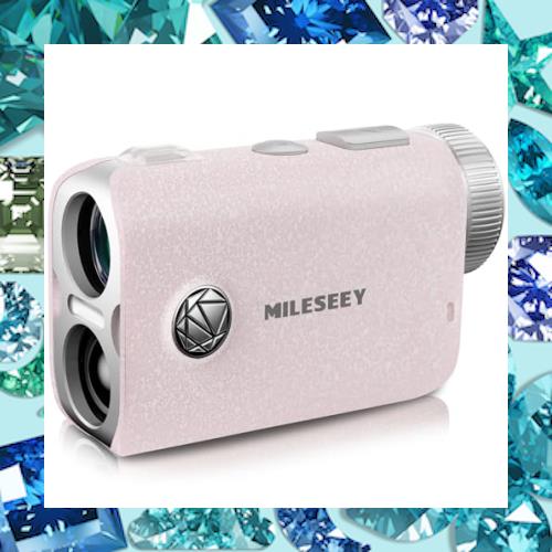 MiLESEEY ゴルフ レーザー距離計 【IP65防水/手のひらサイズ/超速0.1S測定】 PF1 超小型 1000yd対応 高透過率 7.5°視野角 6倍望遠 高低