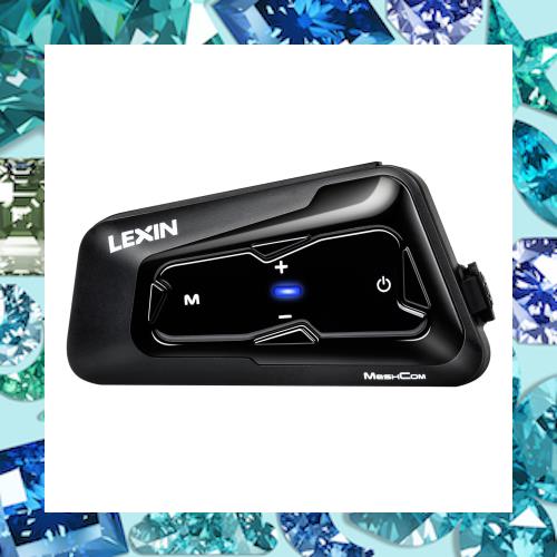 LEXIN バイク インカム MTX 24人同時通話 インカム Mesh3.0 音楽共有 FMラジオ付き Bluetooth5.0 バイク用インカム 音楽聞き通話 1ボタン