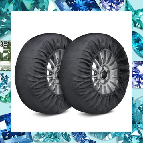 ZATOOTO 布製 タイヤチェーン 非金属 スノーチェーン 軽自動車 2個入 ジャッキアップ不要 タイヤ滑り止め Lサイズ(直径73〜81cm対応) 取の通販は 5,862円