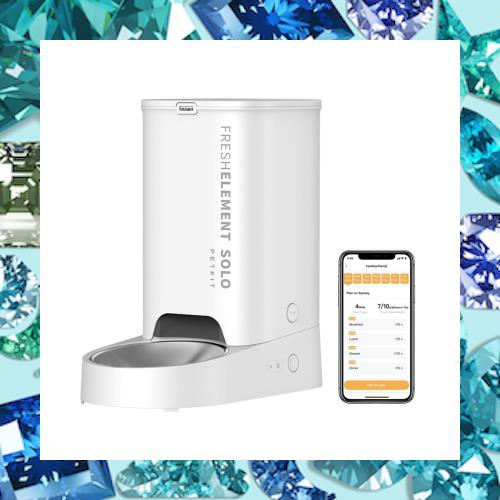 PETKIT 自動給餌器 色々な種類のフードに適応 タイマー式 スマホ管理 定時定量 手動給餌可 2WAY給電 IOS Android対応 日本語対応アプリ 3の通販は