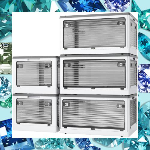 X XUNTAO【収納ボックス 折りたたみ】蓋付き 積み重ね 全方向から取り出せる 両開き扉 3個セット 収納ケース 衣類 布団 おもちゃ 小物 収の通販は 10,962円