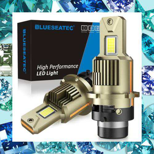 BLUESEATEC d2s led ヘッドライト 爆光 d2r ledバルブ led化 純正交換 車検対応 6500K 16000lm 12V/24V 35W 明るい9054LEDチップ ファン