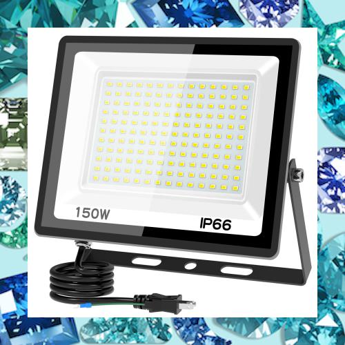 TANKAO 投光器 led投光器 150W 投光器 屋外 100v 灯光器 作業灯 外灯 20000LM 6500K IP66 昼光色 高輝度 工事用ライト ledライト 屋内 屋の通販はその他花・ガーデン・エクステリア・DIY工具