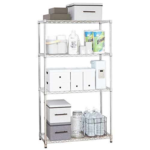 ドウシシャ ラック スチールラック 棚 4段 収納 幅85.5×奥行40.5×高さ151cm 全体耐荷重260kg 軽量 スリム スチールシェルフ キッチンラ 6,663円