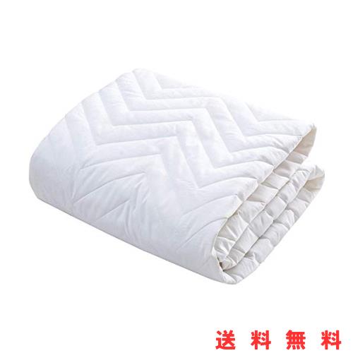 敷パッド ワイドキング オールシーズン快適 ベッドパッド 防ダニ 抗菌防臭 吸汗 速乾 ゴムバンド付き 洗える ホテル仕様 205x205cm シンの通販は 5,124円