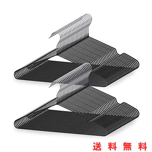 tkone ハンガー すべらない PVC特殊ラバー加工 50本組 かたくずれ防止 おしゃれ PVCコーティングハンガー 洗濯ハンガー 衣類ハンガー 多