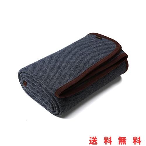 ウールブランケット キャンプ用 アウトドア 秋のお出かけ ひざ掛け 防寒 防炎素材 柔らかい 肌に優しい 毛布 シングル 防災用品 オフィスの通販は