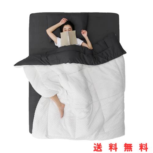 songlibin 掛け布団 掛け布団シングル 5Dミンキードット フランネル2.8kg 増量タイプ ボリューム感がたっぷり 暖かくて抗菌防臭 ホワイトの通販は 6,225円
