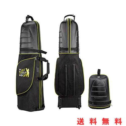 PlayEagle ゴルフバッグカバー ゴルフ用トラベルカバー ホイール付き ハードシェル付き 折りたたみ式 ゴルフ航空バッグ ゴルフバッグ イの通販は 13,394円