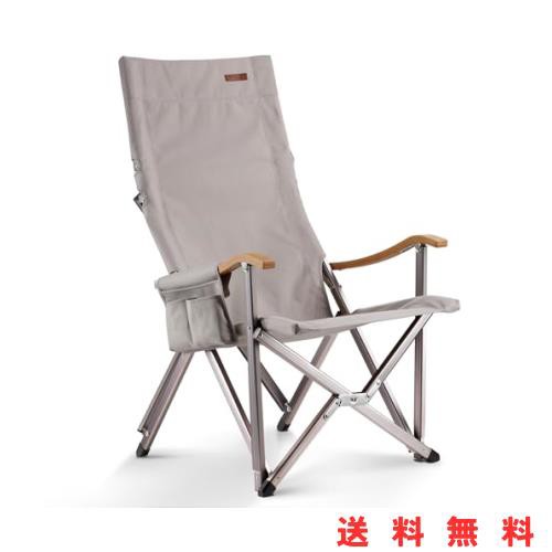 ICECO アウトドアチェア 【耐荷重285KG・1600D座面・A7075アルミ合金フレーム・ハイ/ローバック切替可能・竹製手すり】 キャンプ 折りたの通販は 20,488円